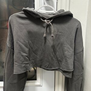 Gray Crop Hoodie by H&M
